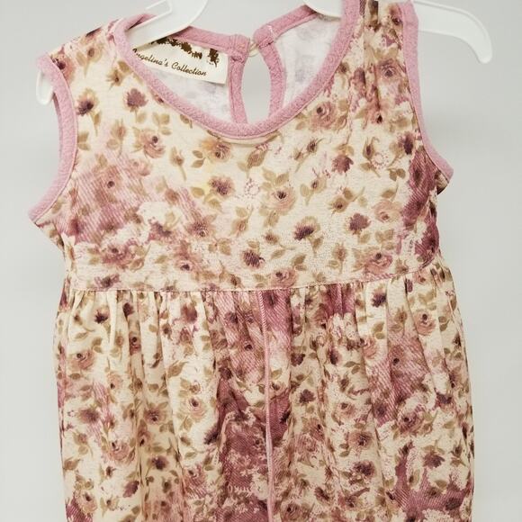 Janie & Jack Romper & 2 Dresses Sleeveless Comfortable Dress Size 3-6 Months - Picture 9 of 13